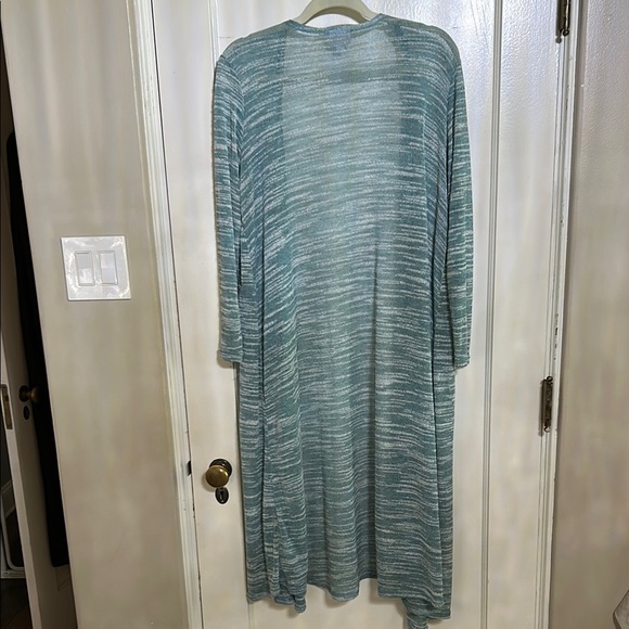 LuLaRoe Multicolor Lightweight Knit Fabric Duster - Picture 4 of 6